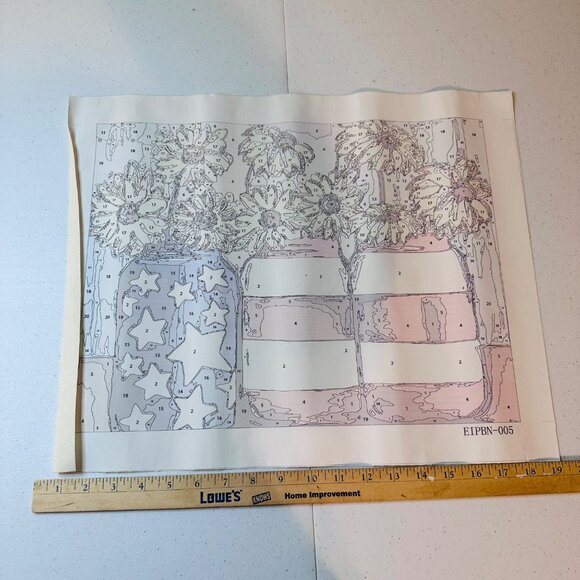 Patriotic Mason Jar Paint By Number Kit Craft Kit - Picture 8 of 9